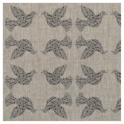 Blessings Dove, verbinding Stof (Swatch)