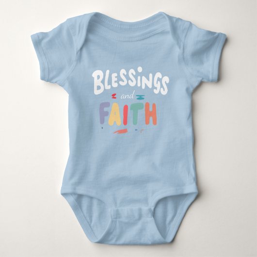 Blessings & Faith Baby Bodysuit - Zacht & Schattig (Voorkant)