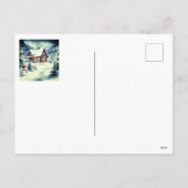 Blessings for the little Cabin in the woods Feestdagenkaart (Achterkant)