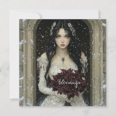 Blessings Gothic Beauty Christmas Kaart (Voorkant)
