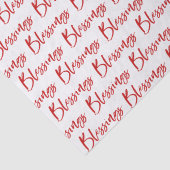 Blessings Moderne Religieuze Christelijke Kerstmis Tissuepapier (Detail)