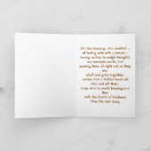 Blessings of True Friends Sand Dollar Kaart (Binnen)