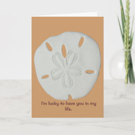 Blessings of True Friends Sand Dollar Kaart