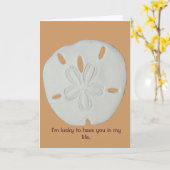 Blessings of True Friends Sand Dollar Kaart (Gele Bloem)