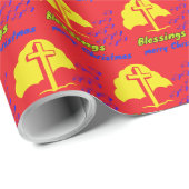 Blessings red cadeaupapier (Rol Hoek)