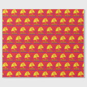 Blessings red cadeaupapier (Vlak)