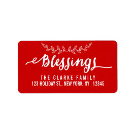 Blessings Red en White | Vakantiemaand Etiket
