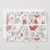 Blessings Scandinavische kerstfoto Feestdagenkaart (Achterkant)