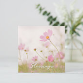 Blessings Thank You Card Feestdagenkaart (Staand voorkant)