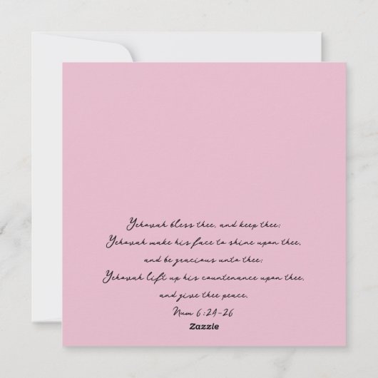 Blessings Thank You Card Feestdagenkaart (Achterkant)