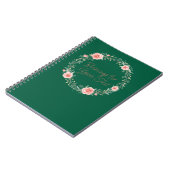 Blessings Wreath Custom Name Christelijk Notitieboek (Linkerzijde)