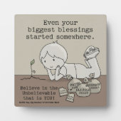 Blessings zijn ergens begonnen fotoplaat (Voorkant)