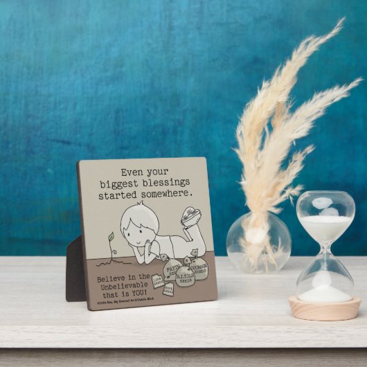 Blessings zijn ergens begonnen fotoplaat (Insitu)