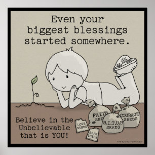 Blessings zijn ergens begonnen poster