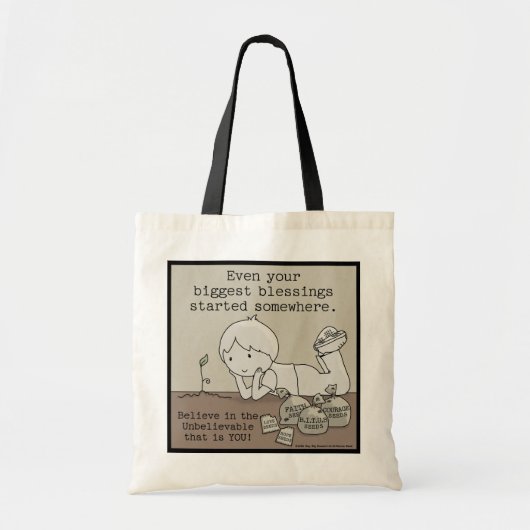Blessings zijn ergens begonnen tote bag (Voorkant)