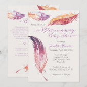 Blessingway Baby shower Invitation Kaart (Voorkant / Achterkant)