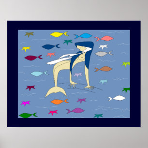 BLESSORVIRGIN MERMAID POSTER
