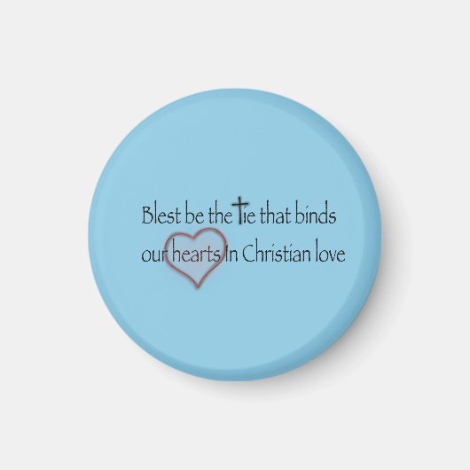 "Blest Be The Stropdas" Christelijke kerkhymne Magneet (Voorkant)