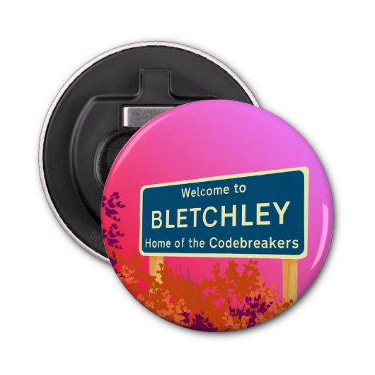 Bletchley Codebreakers Button Flesopener (Voorkant)