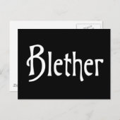 Blether grappige Scottish slang banter scoort humo Briefkaart (Voorkant / Achterkant)