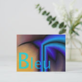 Bleu - Carte postale Briefkaart (Staand voorkant)