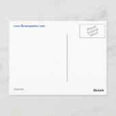 Bleu - Carte postale Briefkaart (Achterkant)