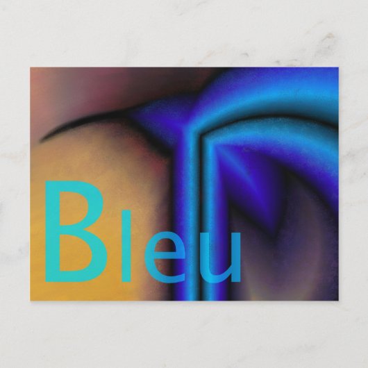 Bleu - Carte postale Briefkaart (Voorkant)