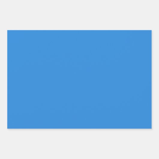 Bleu de France - Elegante, klassieke effen kleur Inpakpapier Vel (Voorkant)