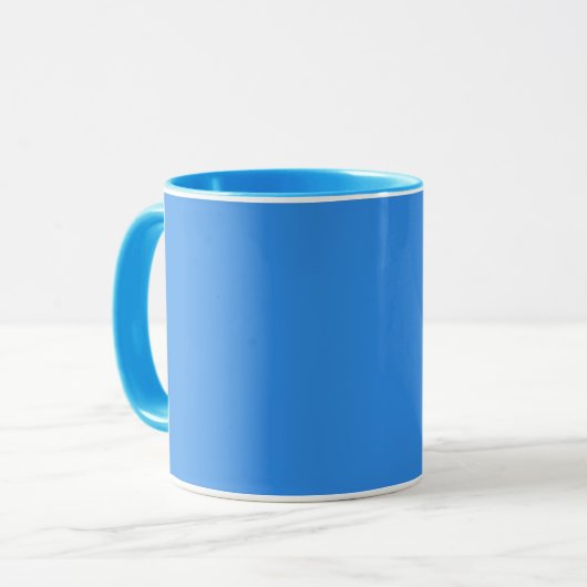 Bleu de France (vaste kleur) Mok (Voorkant links)