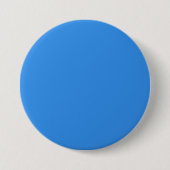 Bleu de France (vaste kleur) Ronde Button 7,6 Cm (Voorkant)