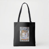 "BLEU DESCHAMPS" ALPHONSE MUCHA TOTE BAG (Voorkant)