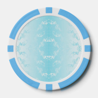 bleu poker chips