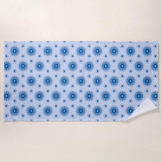 Bleu Summer Beach Handdoek (Voorkant)