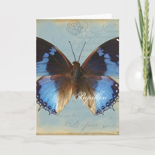 BLEU van Papillon Kaart (Voorkant)