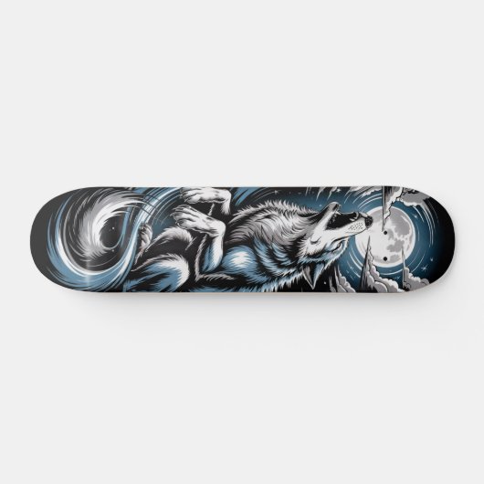 Bleu Wolf Skateboard design (Horizontaal)