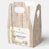 Bleu Yellow Cowboy Wild West Rodeo Western Boy Bedankdoosjes (Geopend)