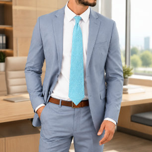 Bleuet Elegante Hemelblauw Stropdas