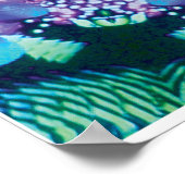 Bleus Kinetic Collage Kaleidoscoop Poster (Hoek)