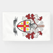 Blevins Family Crest Coat of Arms Spandoek (Horizontaal)