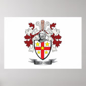 Blevins Family Crest Coat. Poster (Voorkant)