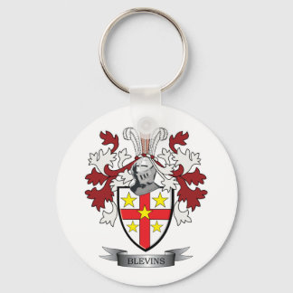 Blevins Family Crest Coat. Sleutelhanger
