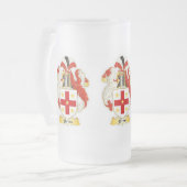 Blevins Family Crest Heraldry Frosted Mok (Voorkant links)