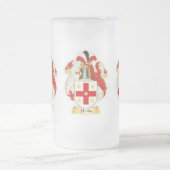 Blevins Family Crest Heraldry Frosted Mok (Center)