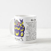 Blevins Family Crest Mok (Voorkant links)