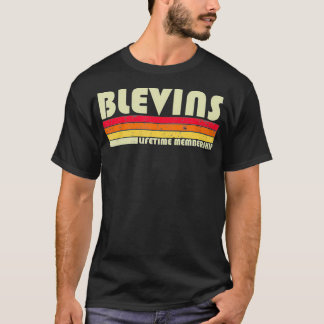 BLEVINS Surname Funny Retro 80-90-jaar geboorteda T-shirt