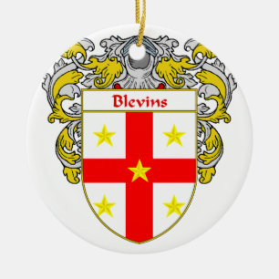 Blevins Wapenbekleding/familiekust Keramisch Ornament