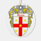 Blevins Wapenbekleding/familiekust Keramisch Ornament (Links)