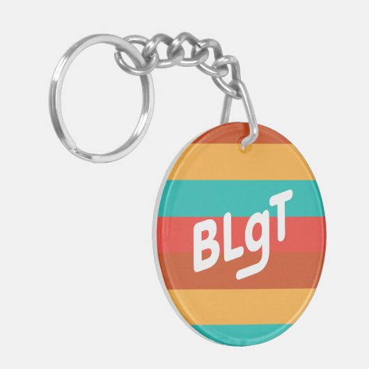BLgT Stripe-vlag Sleutelhanger (Voorkant Links)