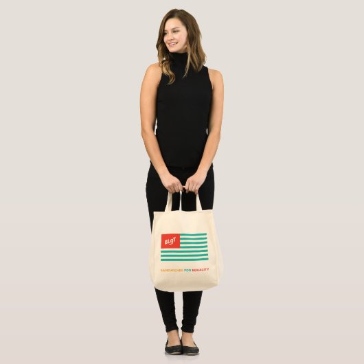 BLgT-vlag Tote Bag (Voorkant (model))