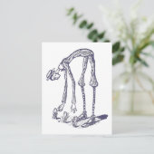 Blib Picks Flowers Briefkaart (Staand voorkant)